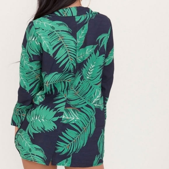 Last S• Tropics Printed Two Piece - Navy - Picture 3 of 4